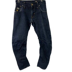 G-Star Raw GS01 Men's Blue Bowed Legs Jeans Size 29x30 SKU 1977